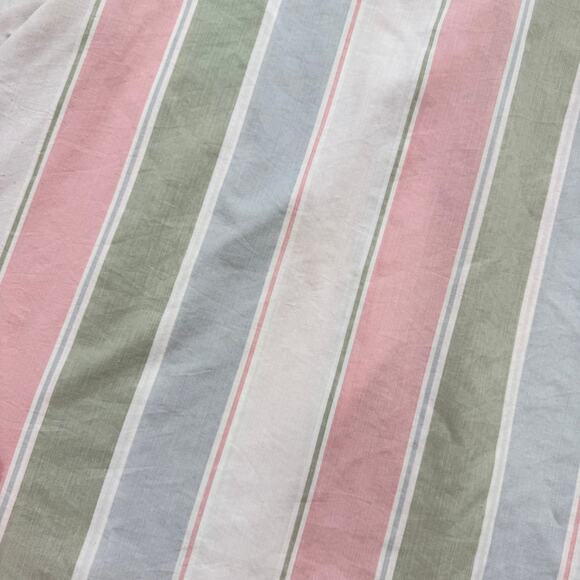 Vintage 80s Miss Fashionality Pastel Stripe Button Up Shirt, Size 42 - Picture 8 of 10